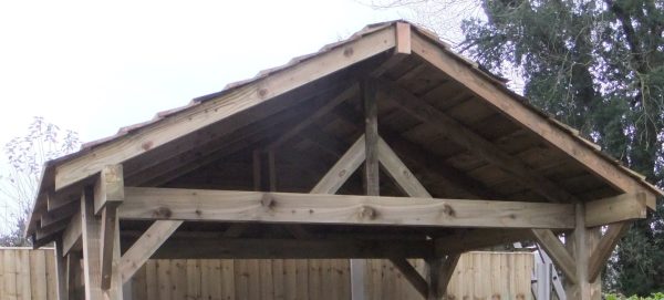 Wooden Gazebo Kit - Great BBQ Shelter or Hot Tub Canopy - Image 4