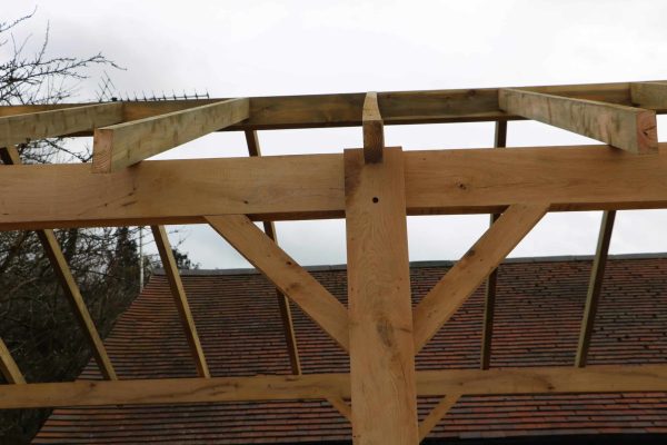 Large Garden Building Kit 5.8m x 3.8m, Oak Frame with Softwood Roof Timber - for Car Port Canopy, Garden Shelter, etc. - Image 3