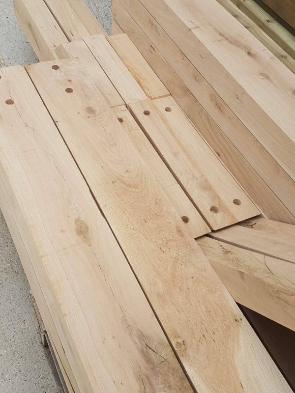 Large Garden Building Kit 5.8m x 3.8m, Oak Frame with Softwood Roof Timber - for Car Port Canopy, Garden Shelter, etc. - Image 5