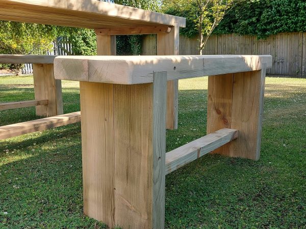 Rustic Table And Bench