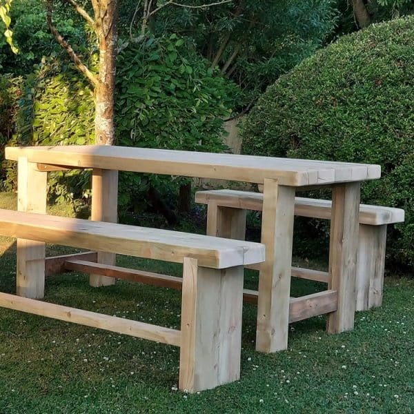 Rustic table and chairs