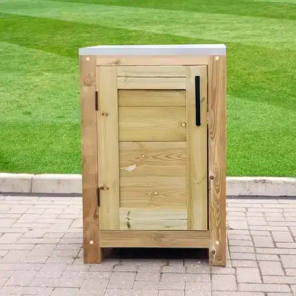 Outdoor Rustic Kitchen Cabinet with Shelf And 1 Door 600mm Wide